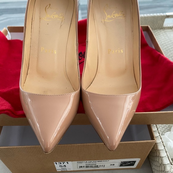 Size 6 louboutin for sale. Nude pigalles. - Picture 3 of 9